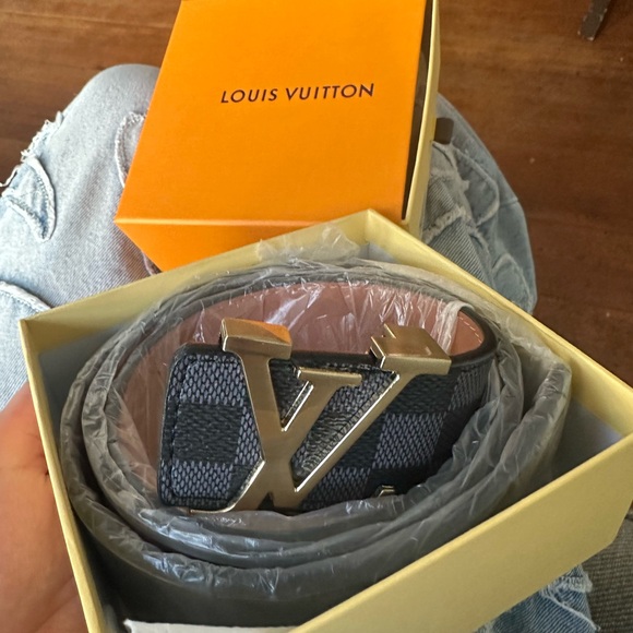 Louis Vuitton Black and Gold Belt - Picture 1 of 3